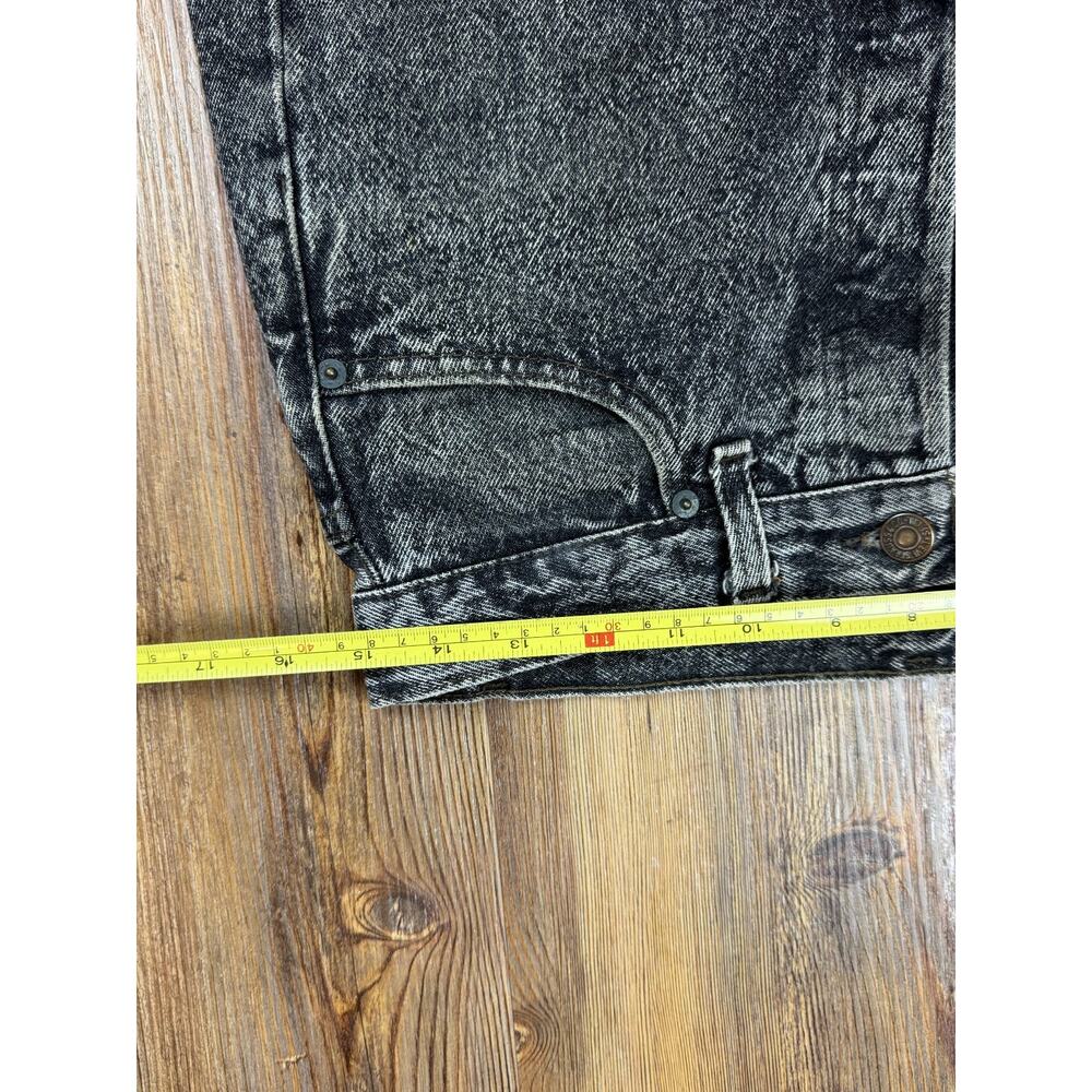 Vintage RARE 1980s Gray Levis 501 Acid Wash Button Fly Jeans Grunge Rock Metal - Picture 5 of 11
